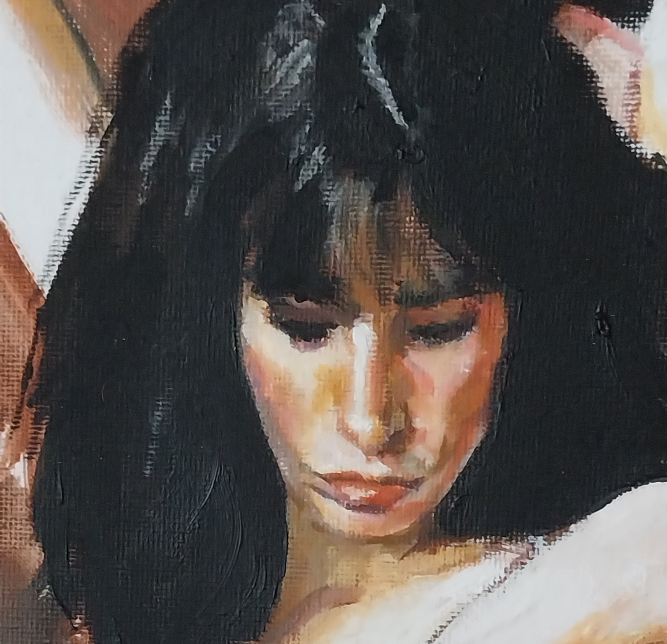 Patti, Oil sketch on Panel (framed)