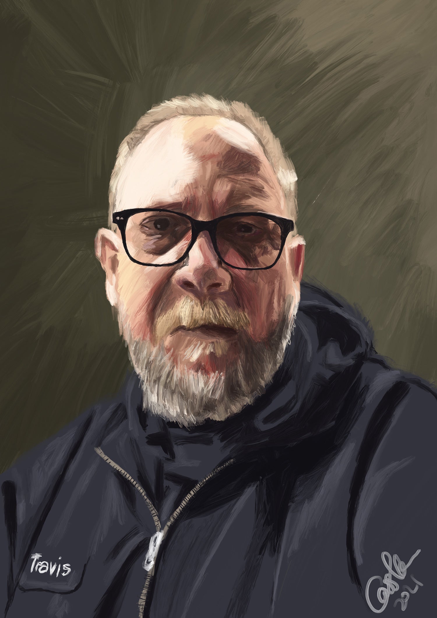 Custom Digital Painted Portrait Commission