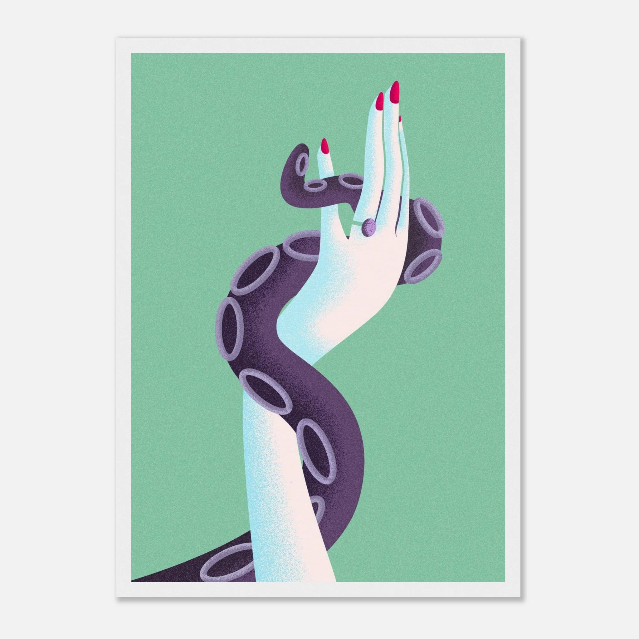 Limited Edition Tentacle Print - A3, framed