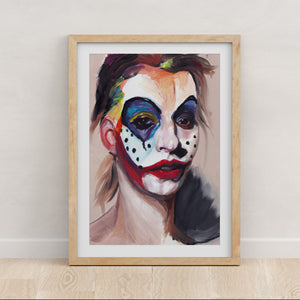 Clown Face - Art Print - various sizes